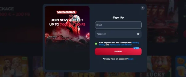 Winorio casino | Fast Registration, Instant Access